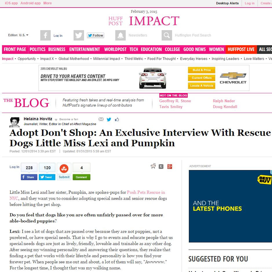 Huffington Post.com &gt; Impact